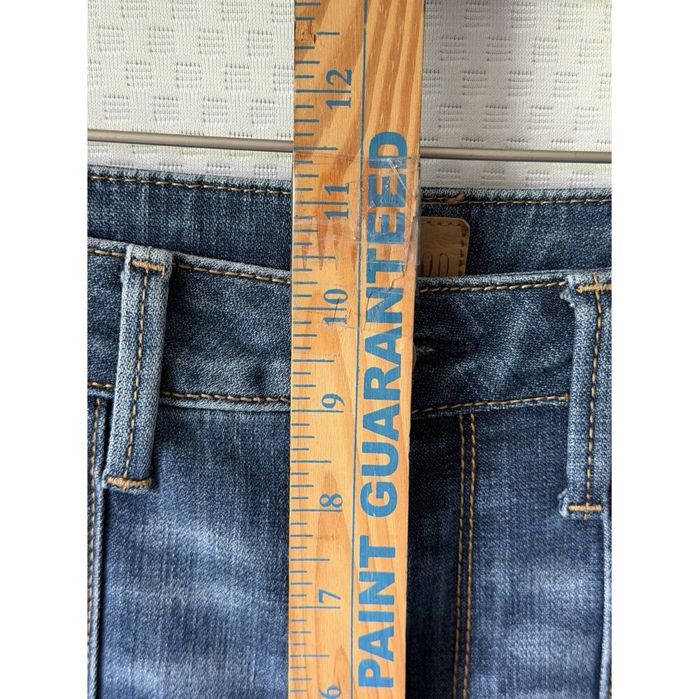 Driftwood Farrah Sailor Flare Jeans Blue Medium Wash Button Front High Rise 27 - Picture 11 of 12